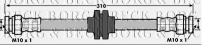 BORG & BECK bbh6956 -  Тормозной шланг